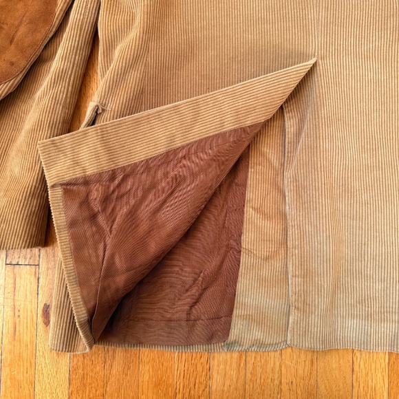 Levis Vintage 70s Western Tan Corduroy Blazer - Picture 8 of 10